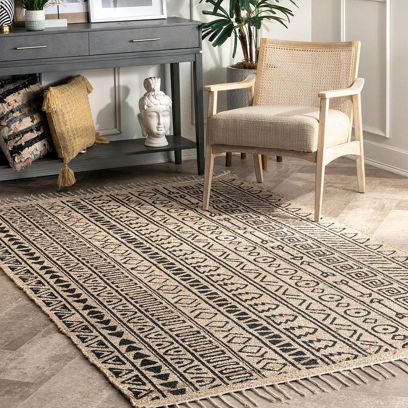 nuLOOM Harmoni Ethnic Stripes Area Rug