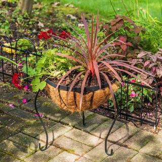 Gilbert  Bennett Canterbury 14 in. Metal Basket Stand Planter BSCB15-B