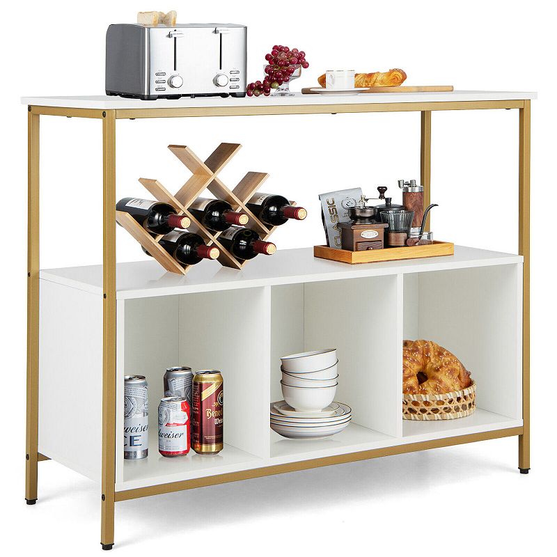 Modern Kitchen Buffet Sideboard with 3 Compartments