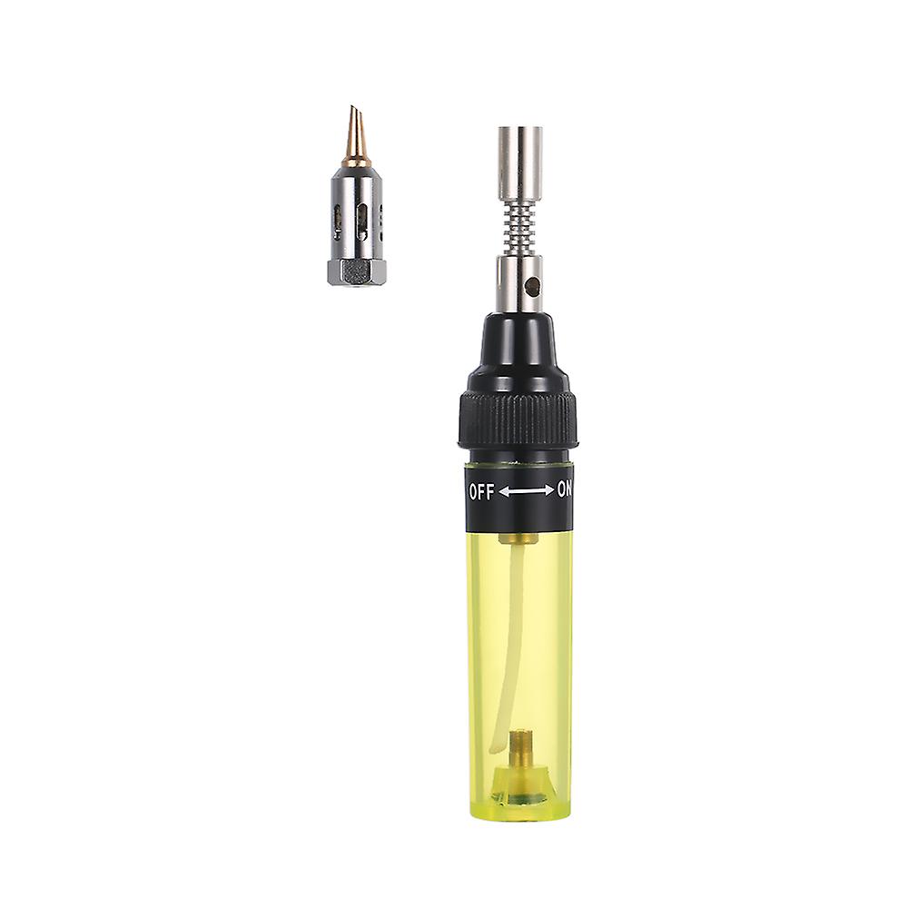 Gas Soldering Iron Electric Soldering Iron Gun Welding Tools Flame Torch Cordless Solder Iron Without Gas Yellow Yellow