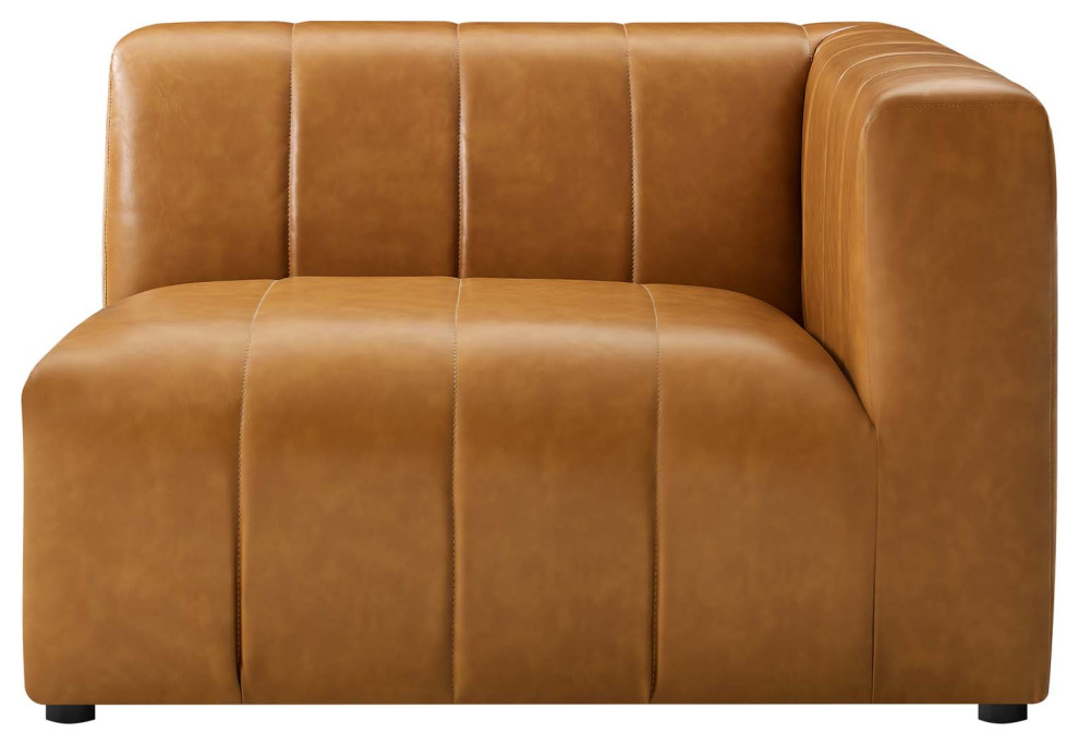 Bartlett Vegan Leather Vegan Leather 2 Piece Loveseat Tan   Contemporary   Loveseats   by ShopFreely  Houzz