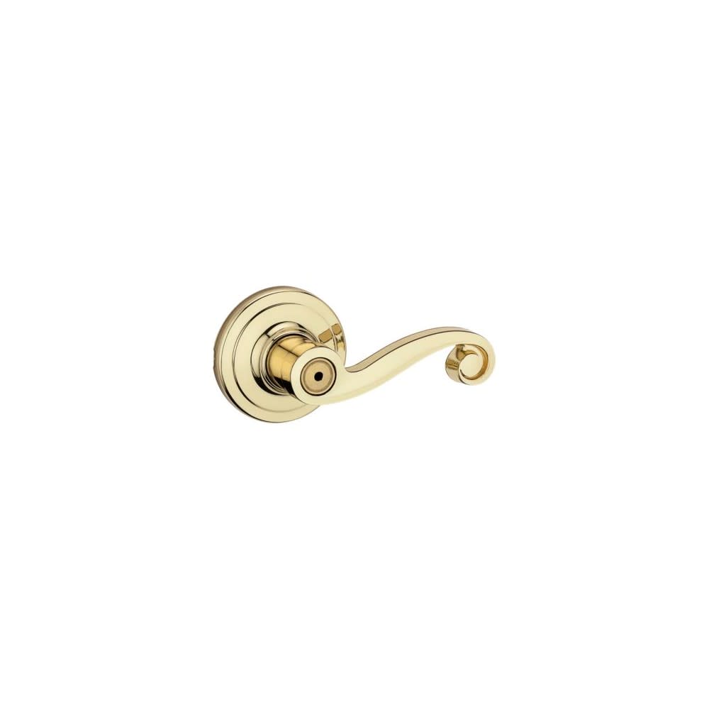 Polished Brass Bed/Bath Tustin Privacy Door Lever