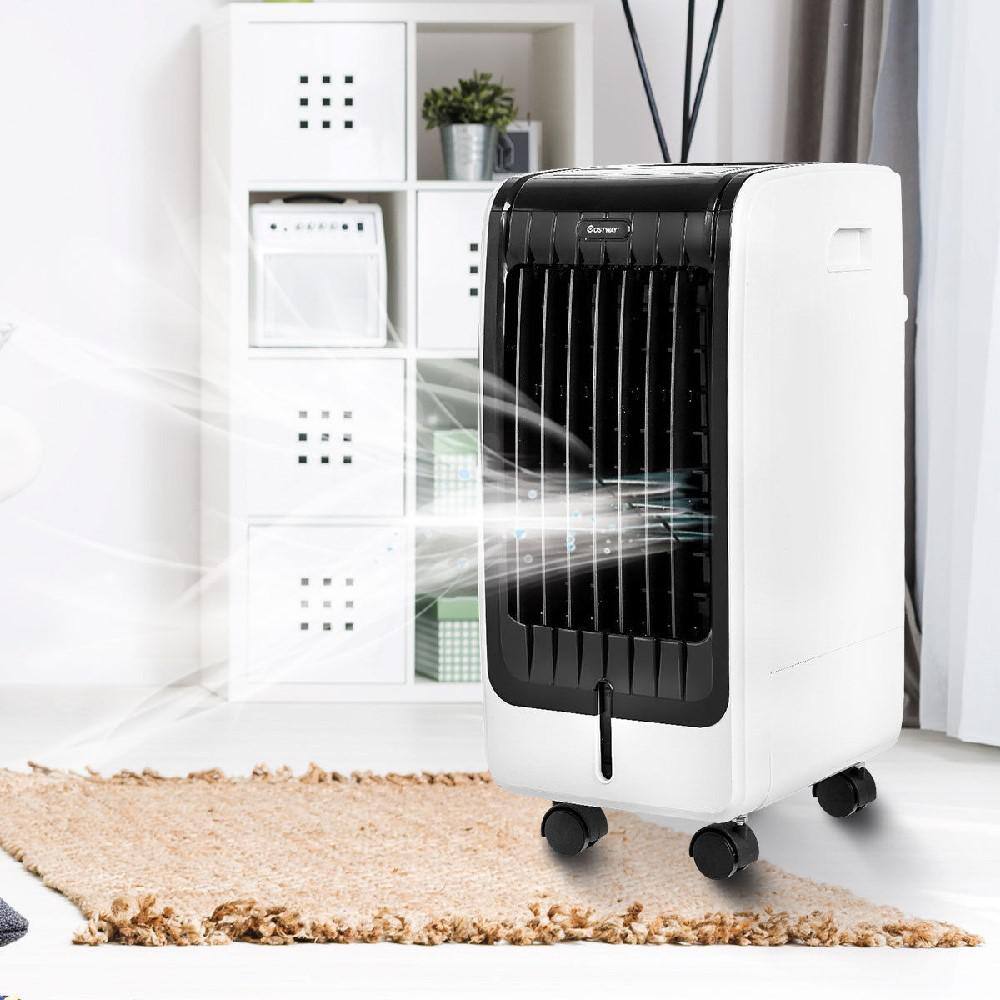 Costway 300 CFM 3-Speed Portable Evaporative Cooler Air Cooler Fan Cooling Touch Pad with Remote For 200 sq. ft. EP23430