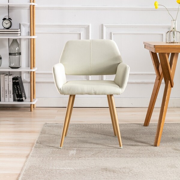 Modern Accent Chairs Fabric Upholstered with Metal Legs