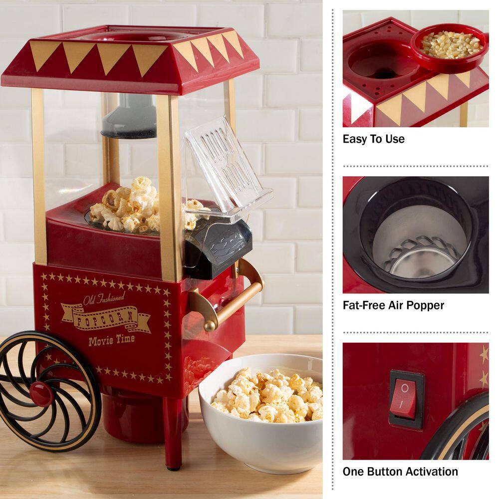 Great Northern 6 oz. Red Countertop Air Popcorn Popper Maker 83-DT6082