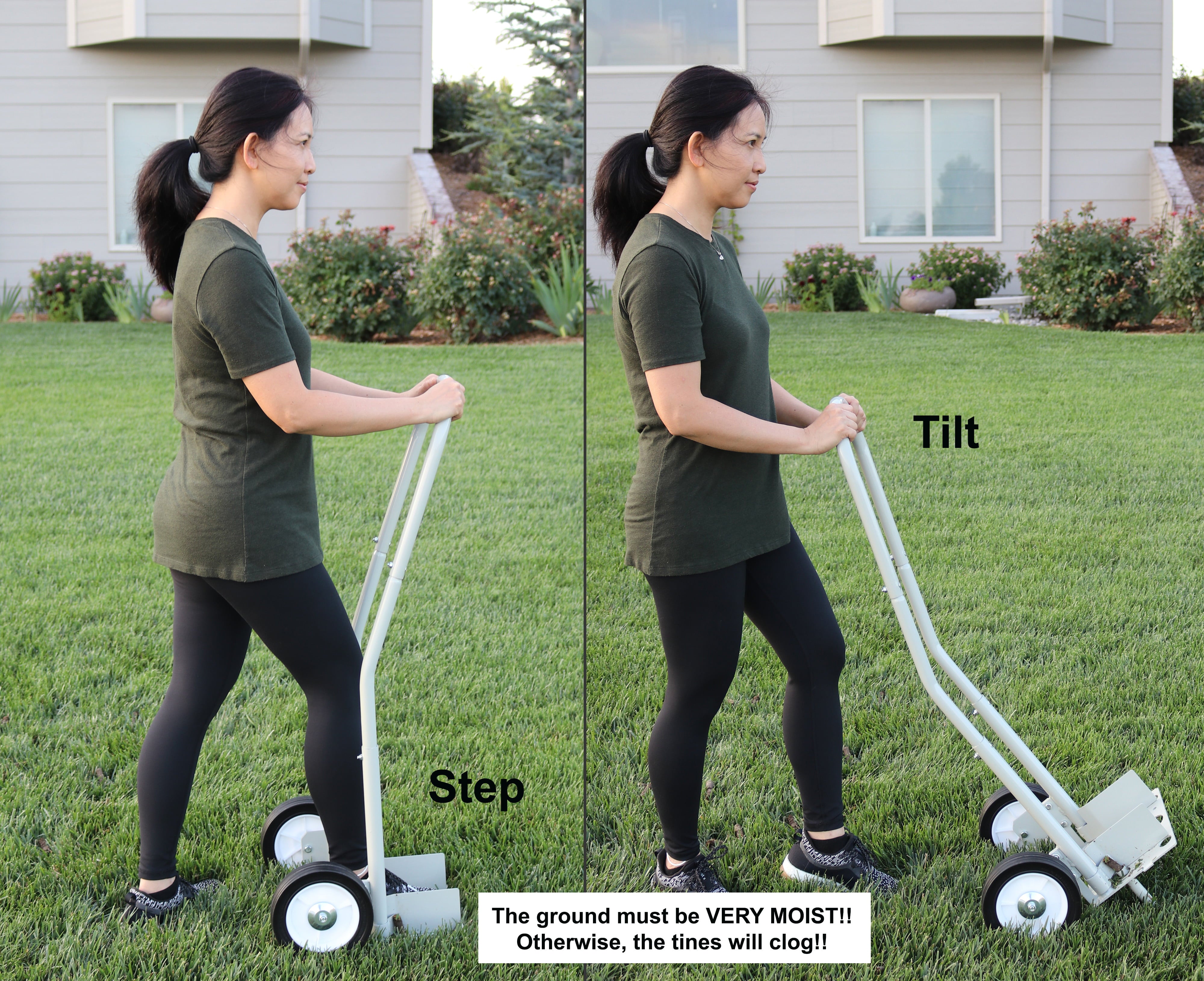 Step 'N Tilt® Core Lawn Aerator Version 3 (with Container)