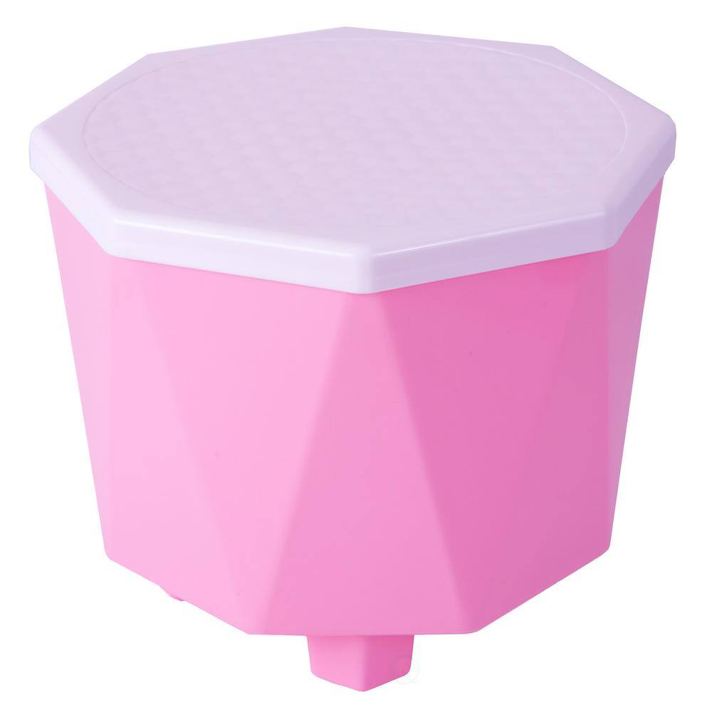 Basicwise Plastic 2-in-1 Storage Step Stool QI003398