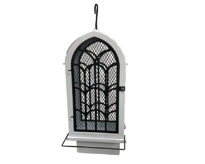 Heath Outdoors White Archway Bird Feeder - 21709