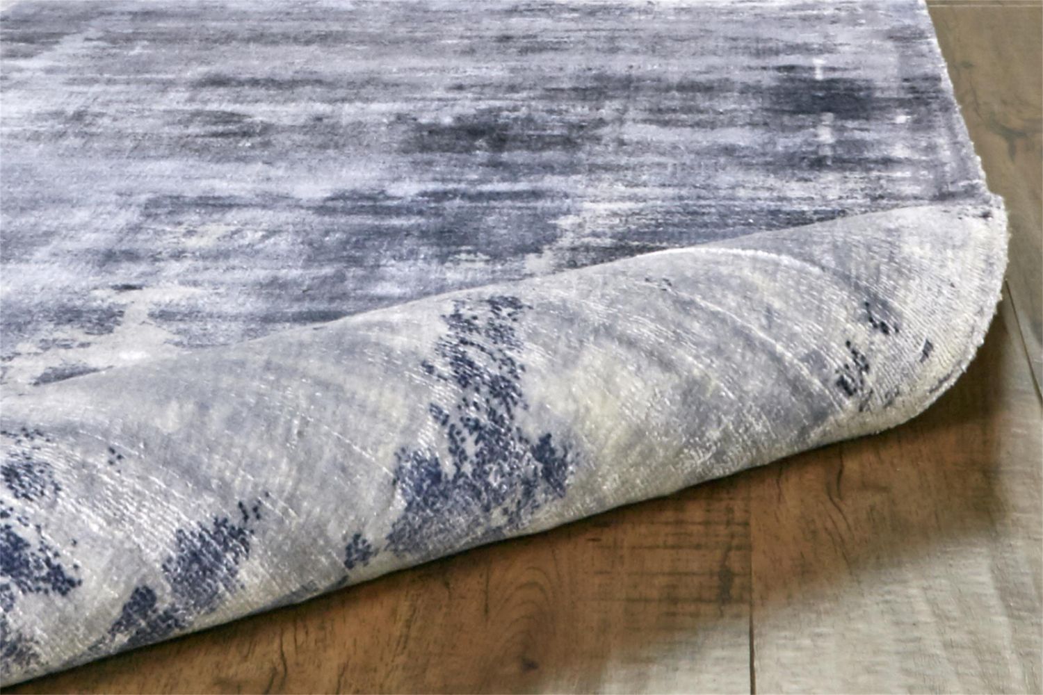 Cashel Hand Woven Misty Blue Rug by BD Fine