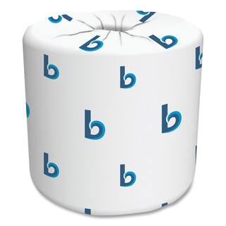 Boardwalk 4.5 x 3.75 White Septic Safe Two-Ply Toilet Paper (500-Sheets Per Roll 96-RollsCarton) BWK6150