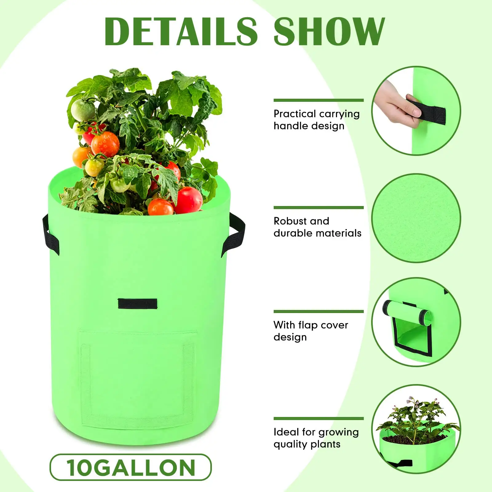 Fruit Protection Strawberry Grow Gardening Supplies Garden Pots Felt Plant Bag Grow Bags