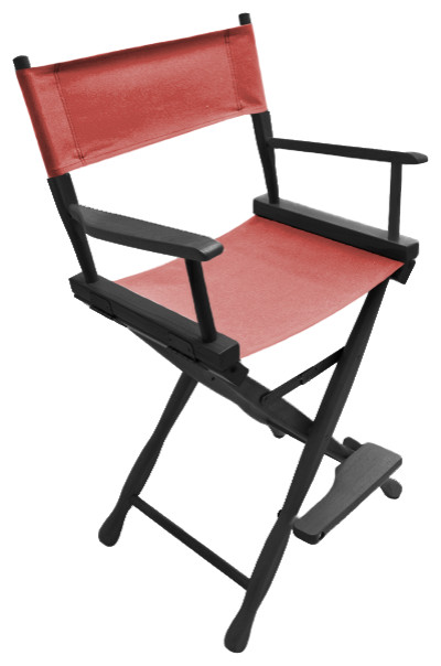 Gold Medal 24 quotBlack Classic Director  x27s Chair   Contemporary   Folding Chairs And Stools   by Gold Medal  Houzz