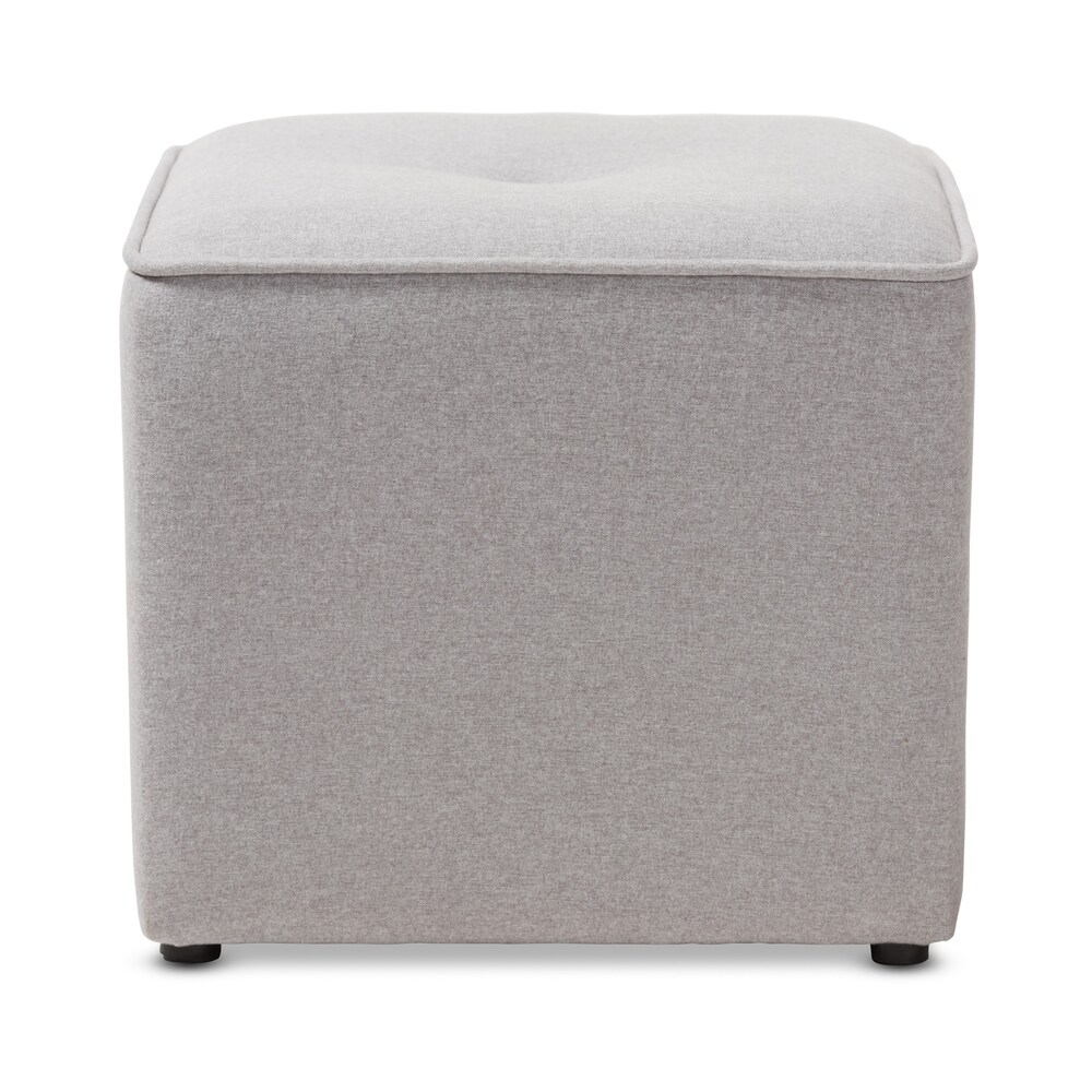 Contemporary Fabric Ottoman by Baxton Studio