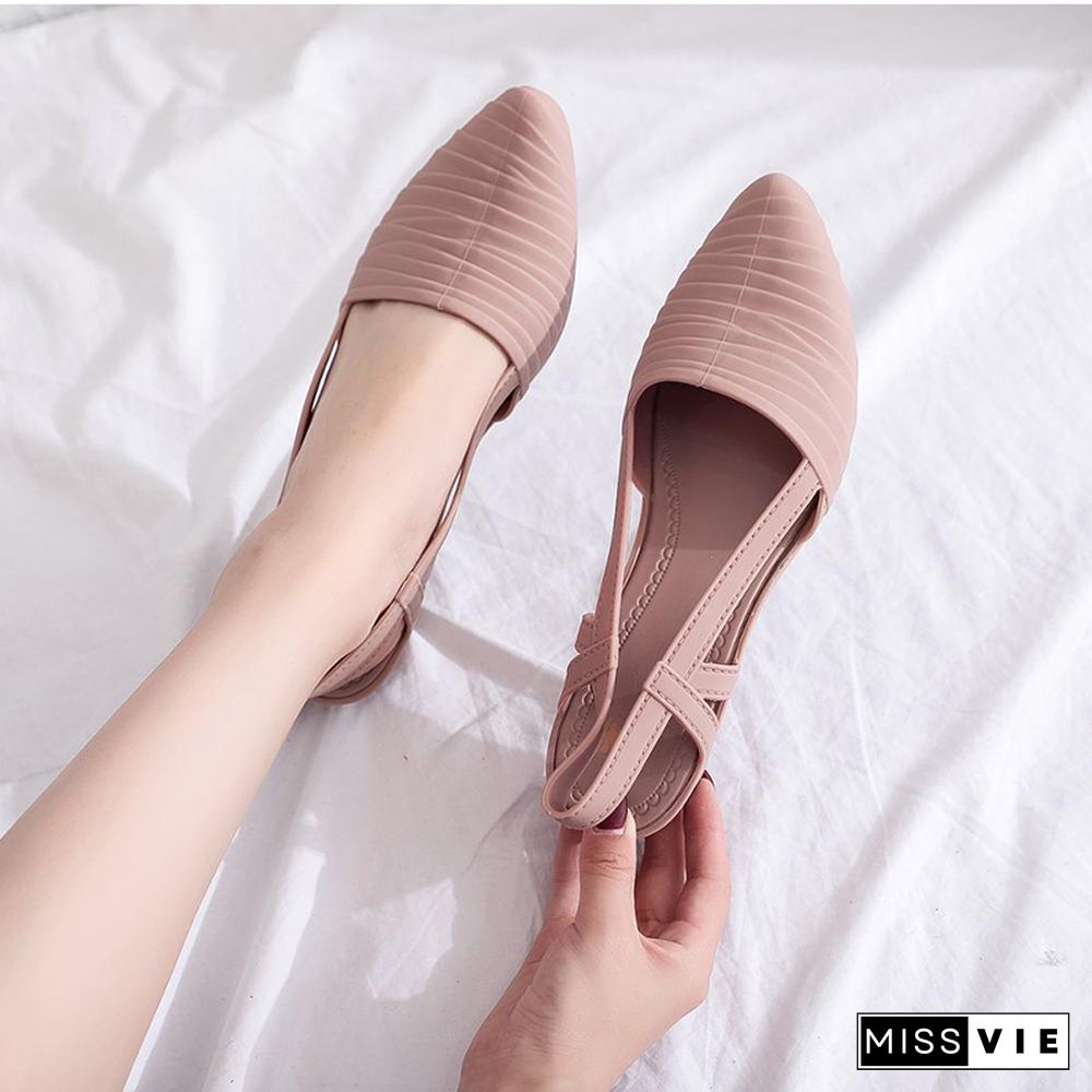 New Women's Shoes Slingbacks Footwear Woman Wedges Sandals Women Slip-on Shoes Ladies Casual Pumps Female Loafers