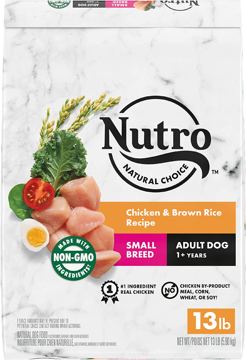 NUTRO NATURAL CHOICE Small Breed Adult Dry Dog Food Chicken and Brown Rice Recipe 13 Pound (Pack of 1)