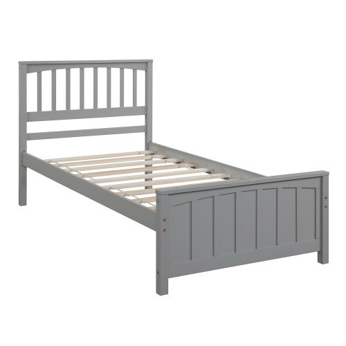 Wood Platform Bed Twin Size Platform Bed  White