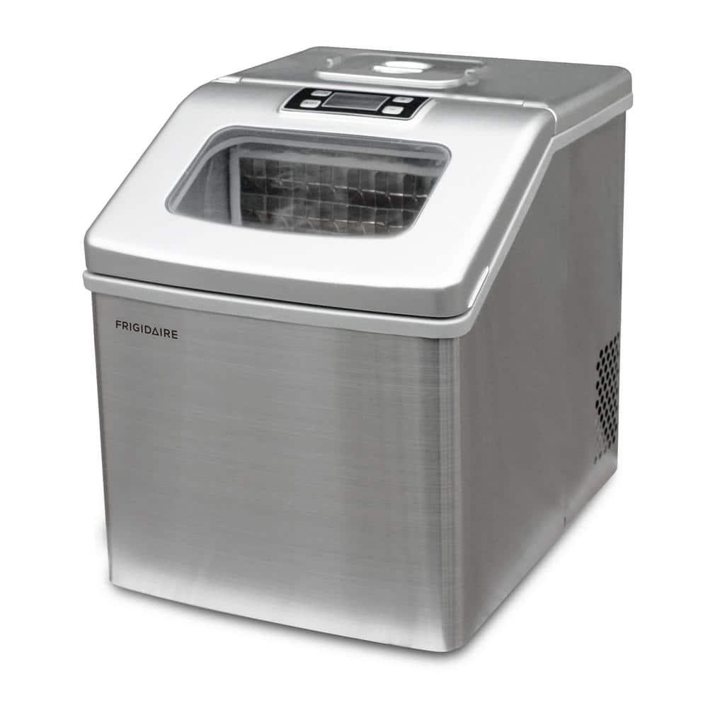 Frigidaire 40 lb Freestanding Ice Maker in Stainless Steel