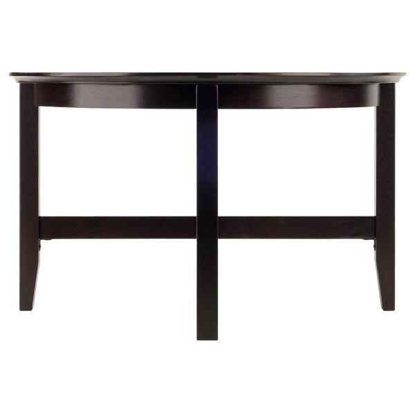 Skyline Decor Toby Round Coffee Table， Espresso