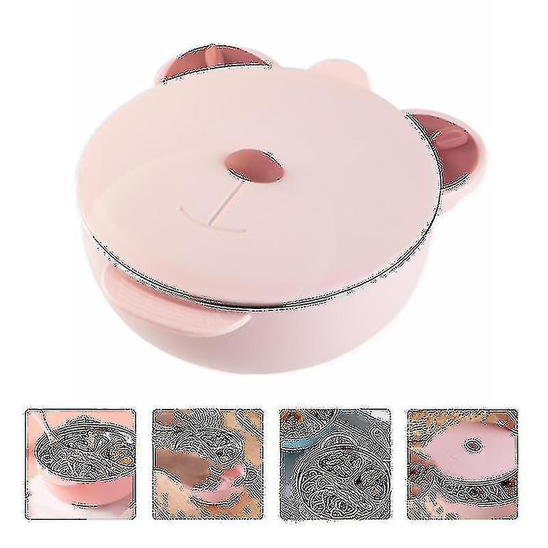 1pcs Baby Dishes Thermal Insulated Lunch Box Cute Baby Tableware Bowl Portable Suction Bowl|dishes