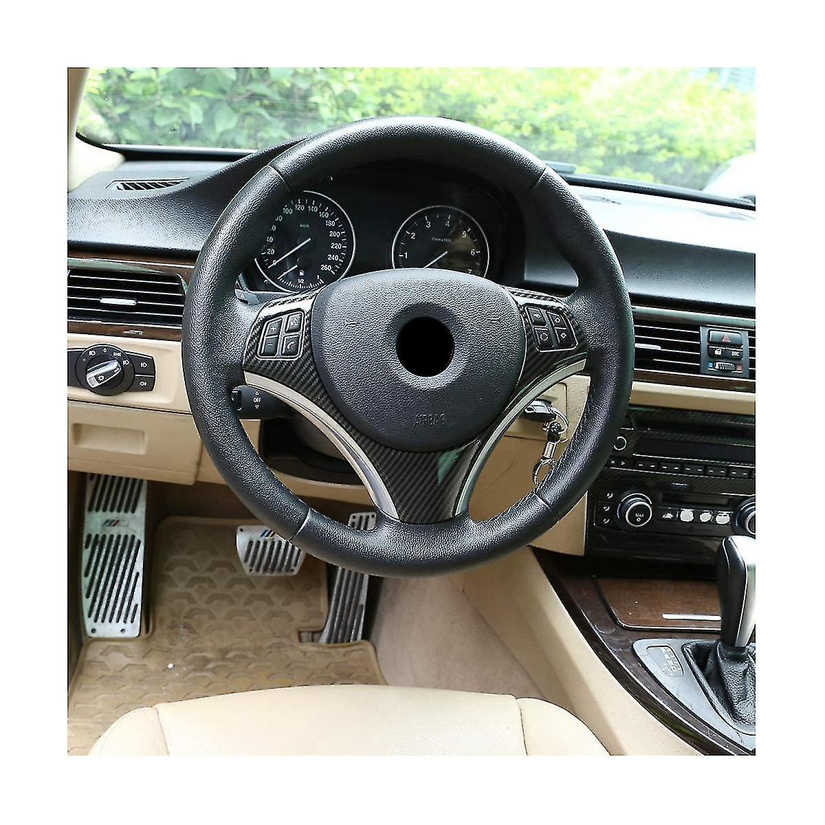 For E90 3 Series E90 E92 320i 330i 325i 2005-2012 Car Steering Wheel Decoration Accessories， Abs Ca