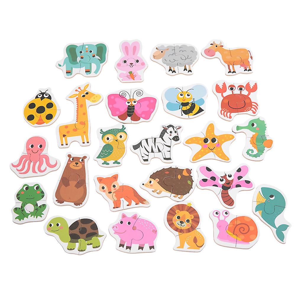 Children Large Matching Puzzle Games Early Learning Toys For Kids Educational Toys(animal)