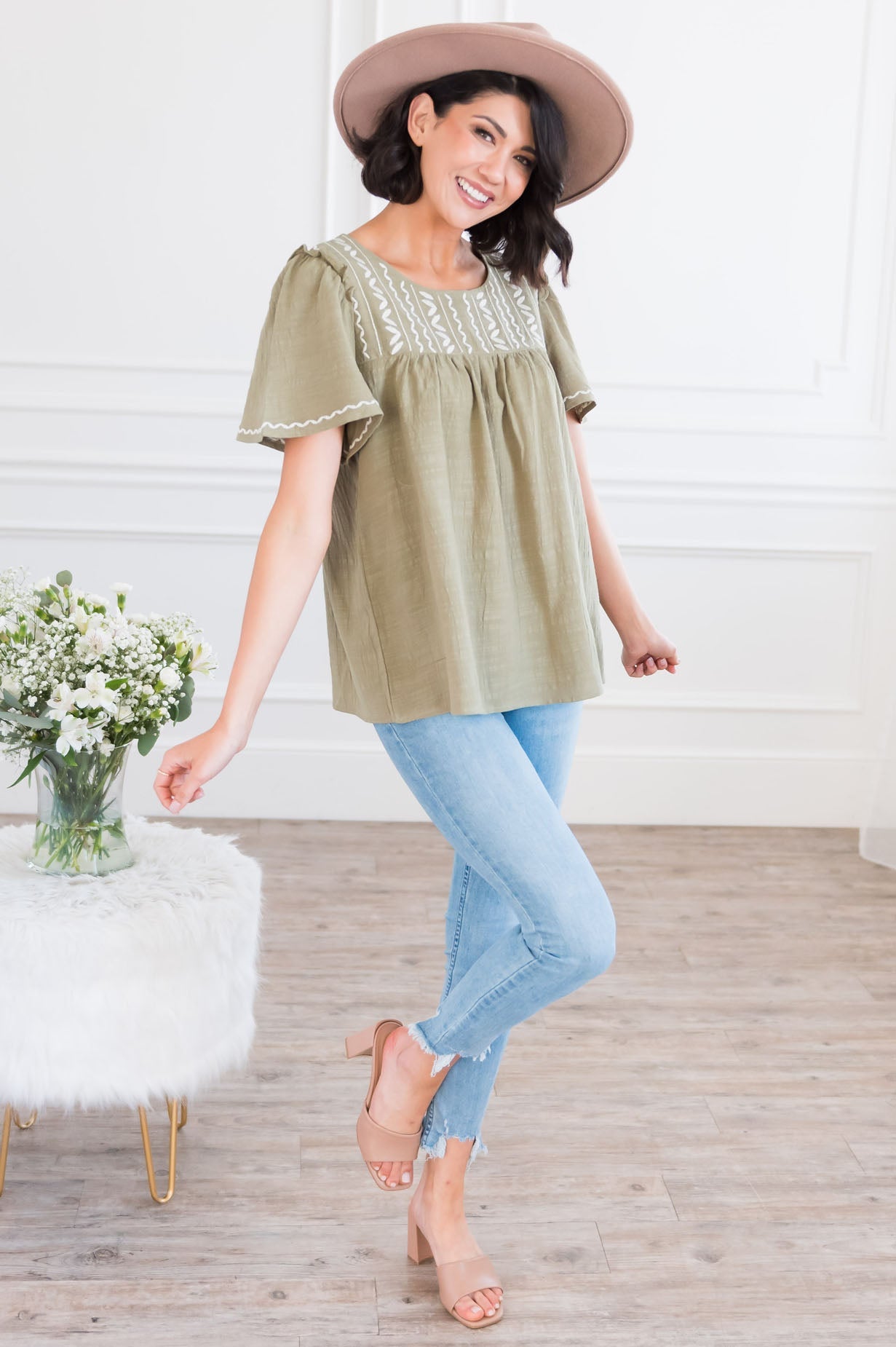 Best Friends For Life Modest Blouse