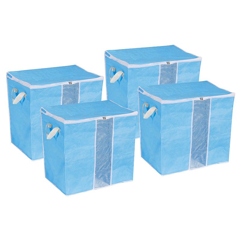 Foldable Wardrobe Storage Box Clothes Storage Bag Organizer， 4pcs