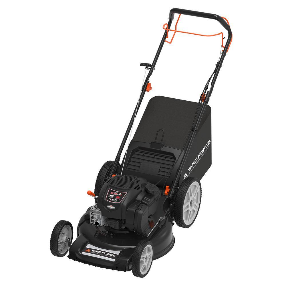 YARD FORCE YF22-3N1SP 21 in.?EX625?Briggs and Stratton Just Check and Add Self-Propelled RWD Walk-Behind Mower