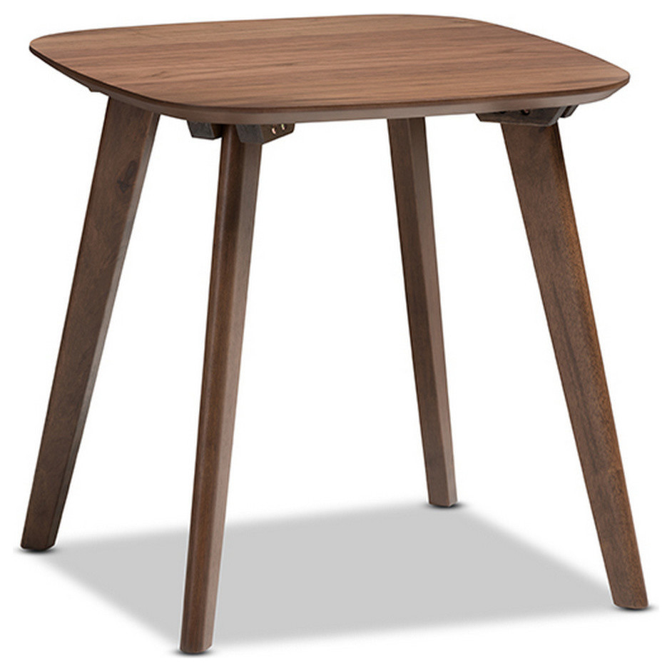 Urban Designs Dahlia Mid Century Modern Walnut Wood End Table   Midcentury   Side Tables And End Tables   by Urban Designs  Casa Cortes  Houzz