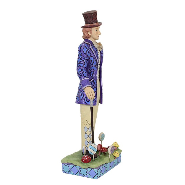 Jim Shore Willy Wonka One Figurine 10 25 Inches Chocolate Factory Heartwood Creek 6013719 Resin Multicolored