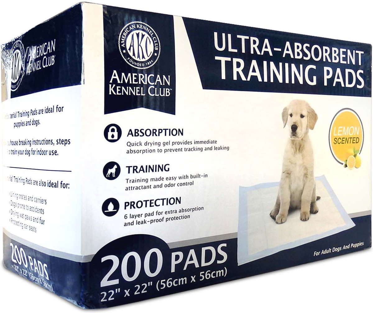 American Kennel Club AKC Dog Training Pads， 22 x 22-in， Fresh Scented