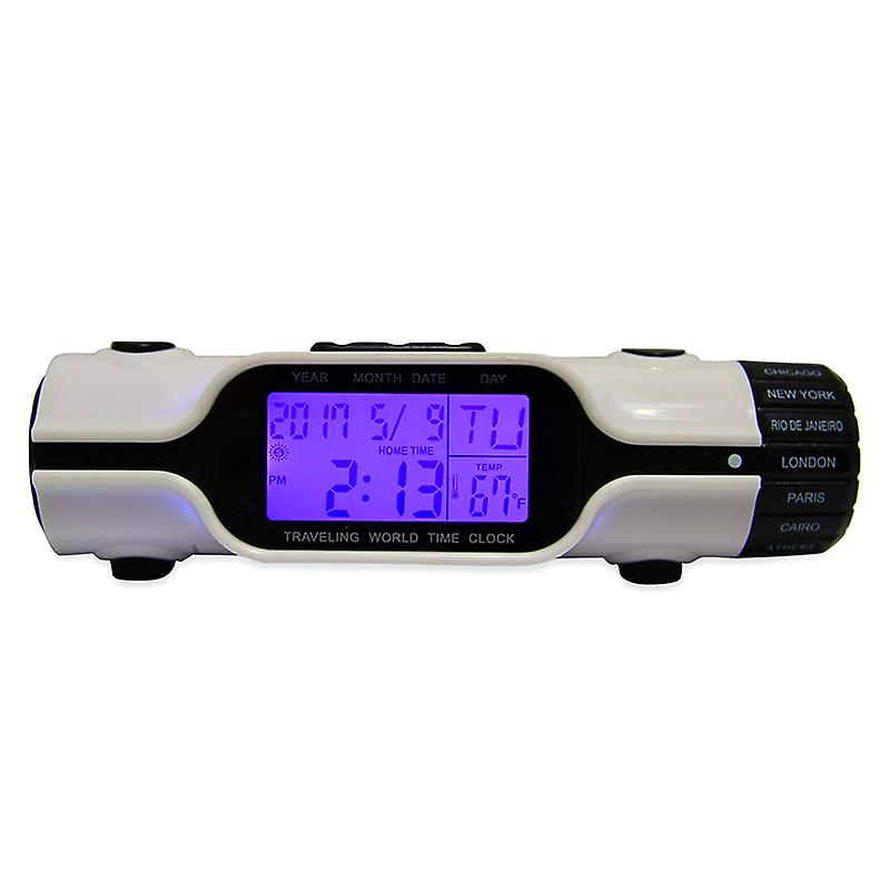 1 Pcs Electronic Digital Led Alarm Clock Flashlight Perpetual Calendar Multifunction For Travel