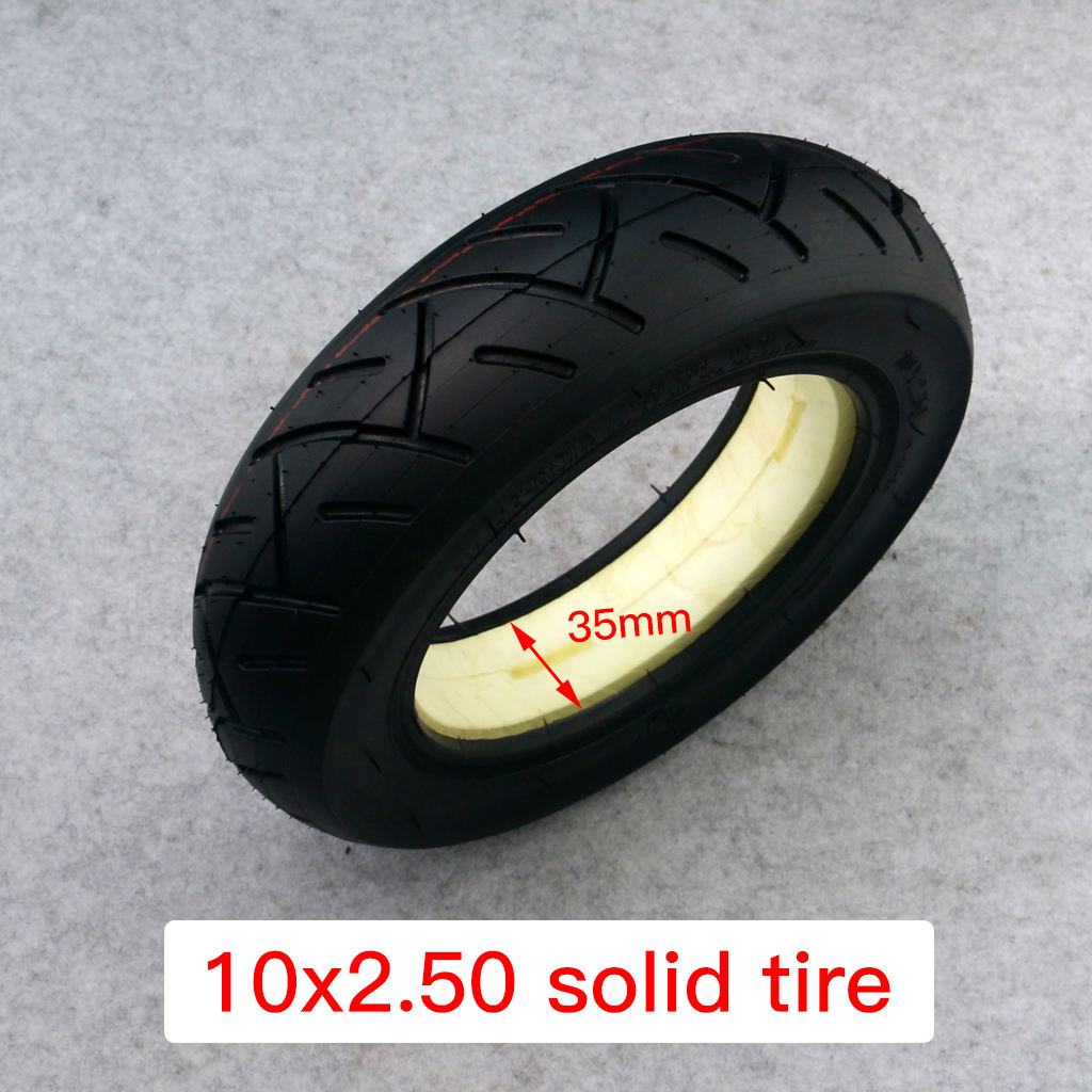 10x2.5 tubeless solid tire for Quick 3 ZERO 10X Inokim OX Folding Electric Scooter 10 inch Mini Motorrad Razor