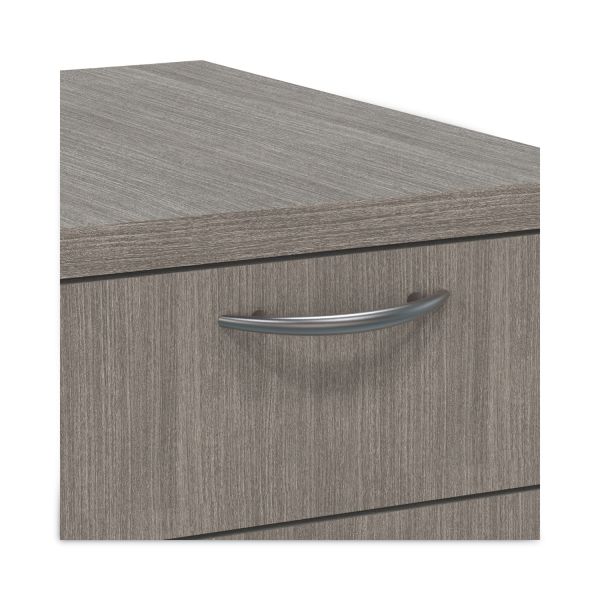 Alera Valencia Series Mobile Pedestal File， Left/Right， 3-Drawer: Box/Box/File， Legal/Letter， Gray， 15.88 x 20.5 x 28.39