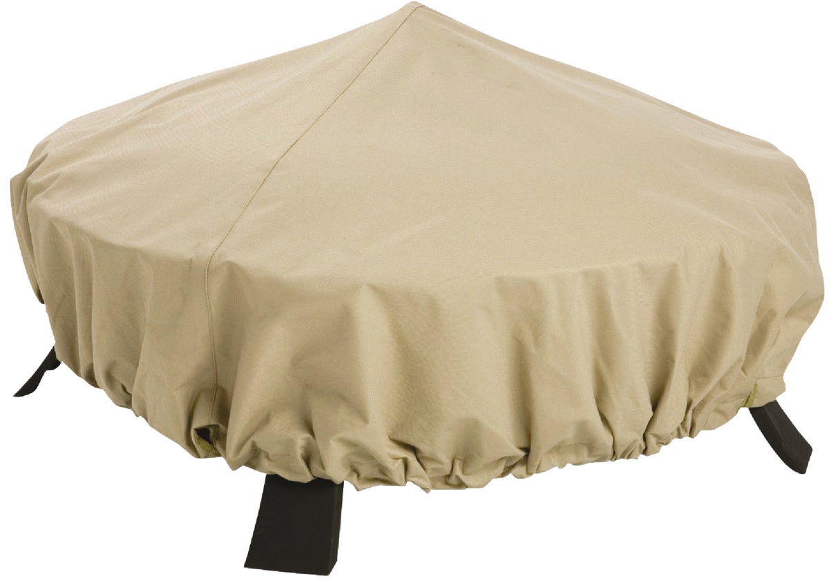 Classic Accessories Terrazzo Patio Fire Pit Cover Tan