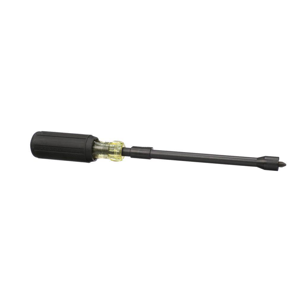 Klein Tools #2 Phillips Head Screwholding Screwdriver with 6-78 in. Round Shank - Cushion Grip Handle 32216