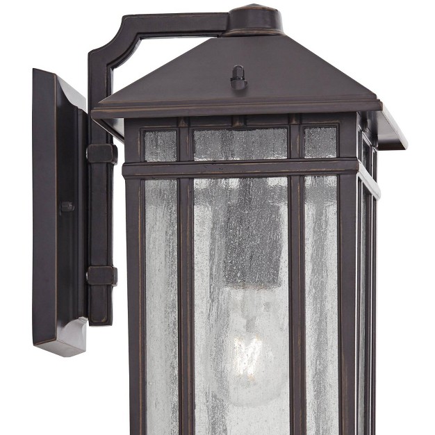 Kathy Ireland Sierra Craftsman 16 1 2 quot h Outdoor Wall Light Set Of 2