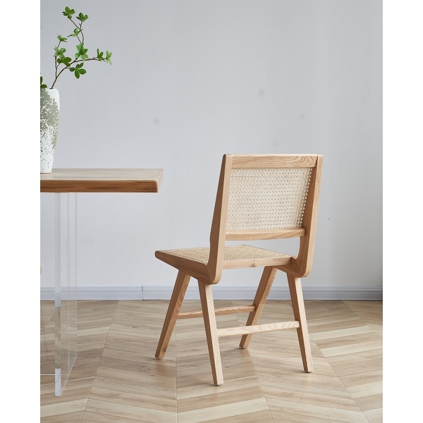 Clihome Charlie Natural Wood Color Side Chair(Set Of 2)