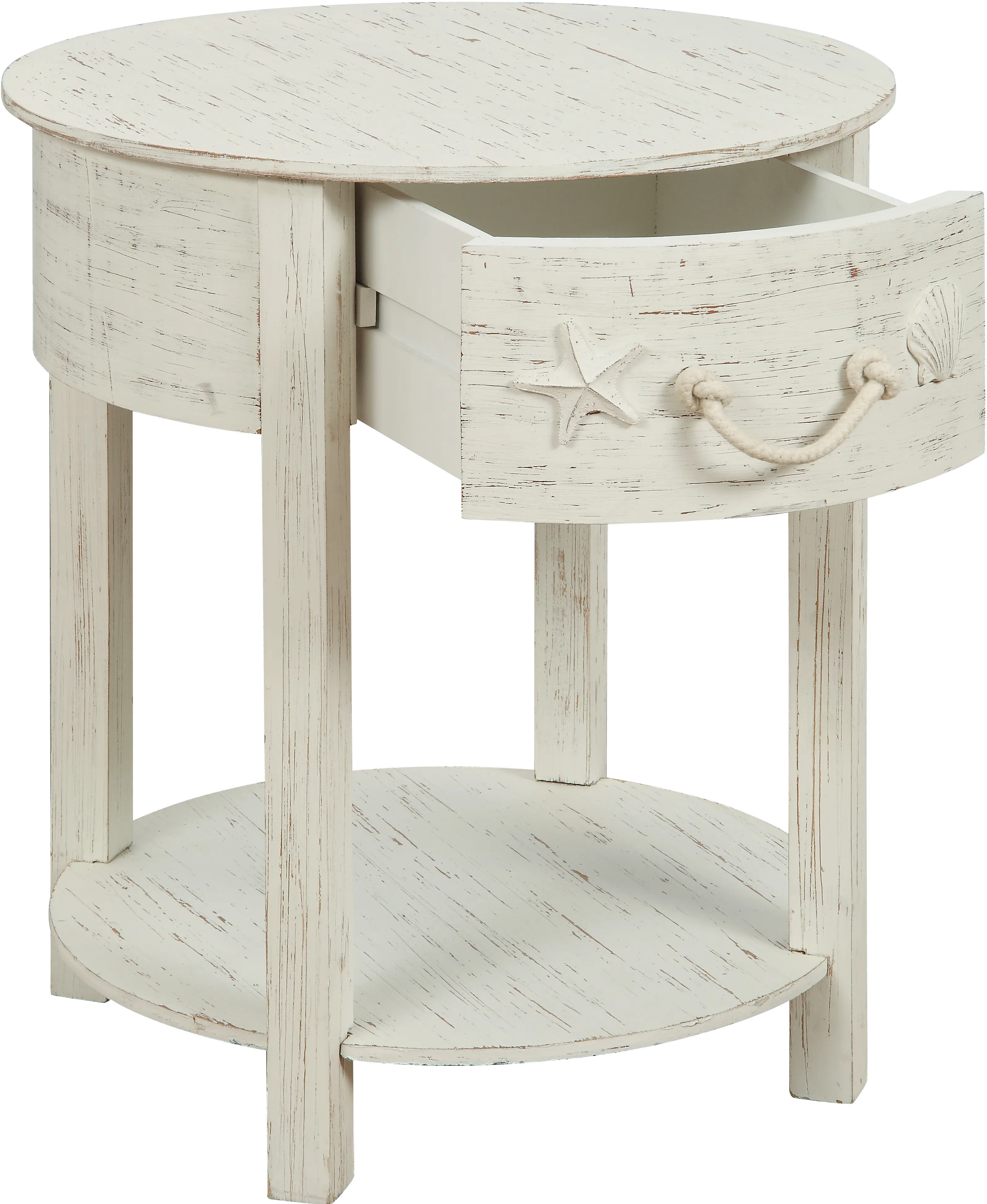 Sanibel White Accent Table