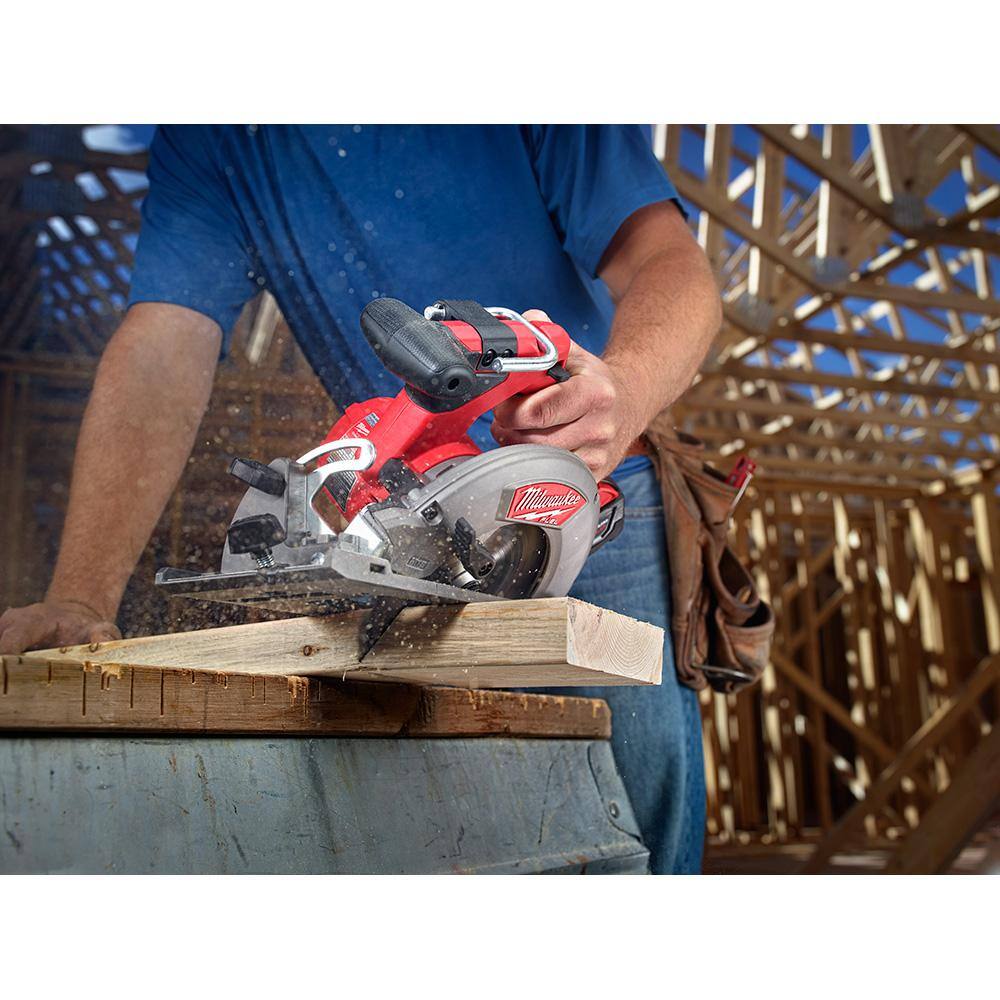 MW M18 FUEL 18V Lithium-Ion Brushless Cordless 6-12 in. Circular Saw with Oscillating Multi-Tool (Tool-Only) 2730-20-2836-20