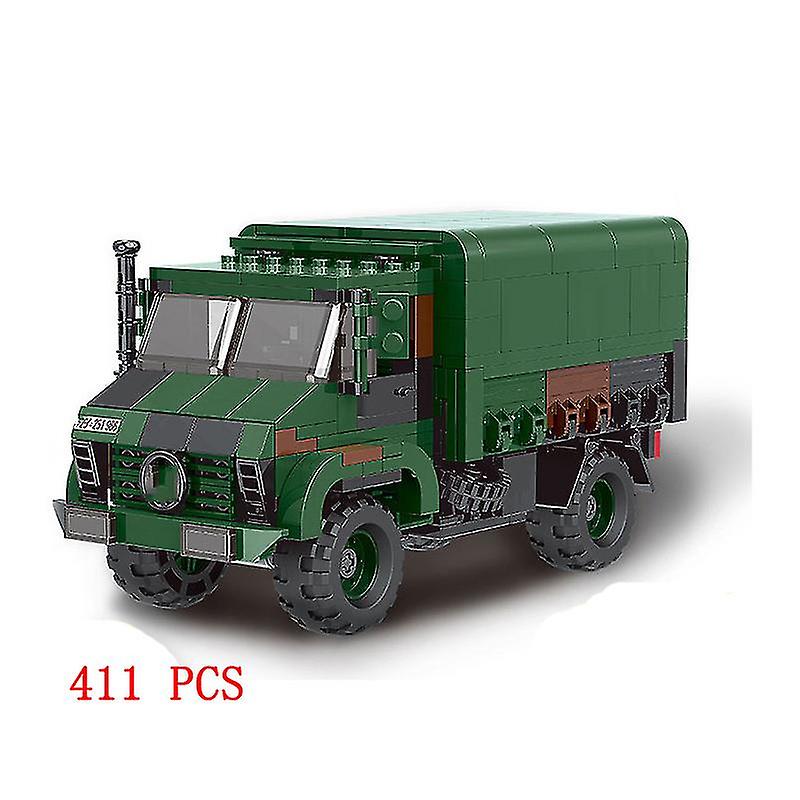 Jwl-truck Pickup Van Sets Model Building Blocks Suv Heavy Cargo Transport Military Police Fire Car Swat Vehicle Creative Brick Kits