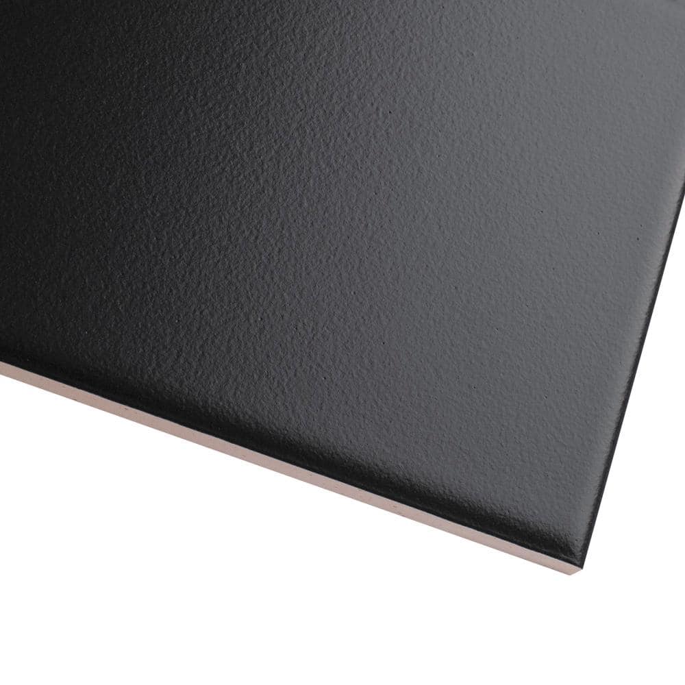 Merola Tile Crown Heights 3 in. x 6 in. Matte Black Ceramic Wall Tile (6.03 sq. ft. Case) WEB3CHMB