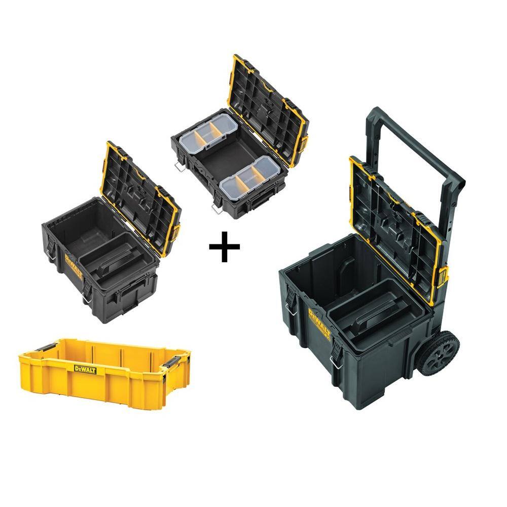 DW TOUGHSYSTEM 2.0 22 in. Small Tool Box TOUGHSYSTEM 2.0 24 in. Mobile Tool Box 22 in. Medium Tool Box and Deep Tool Tray DWST08165005020