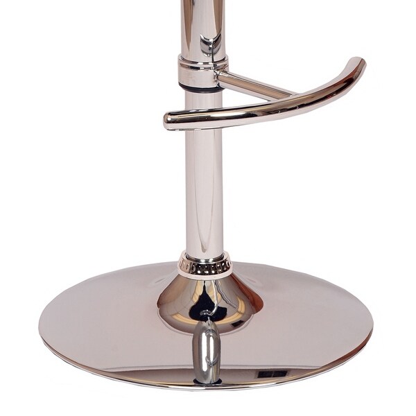 Malibu Swivel Barstool with Walnut Veneer and Chrome Base