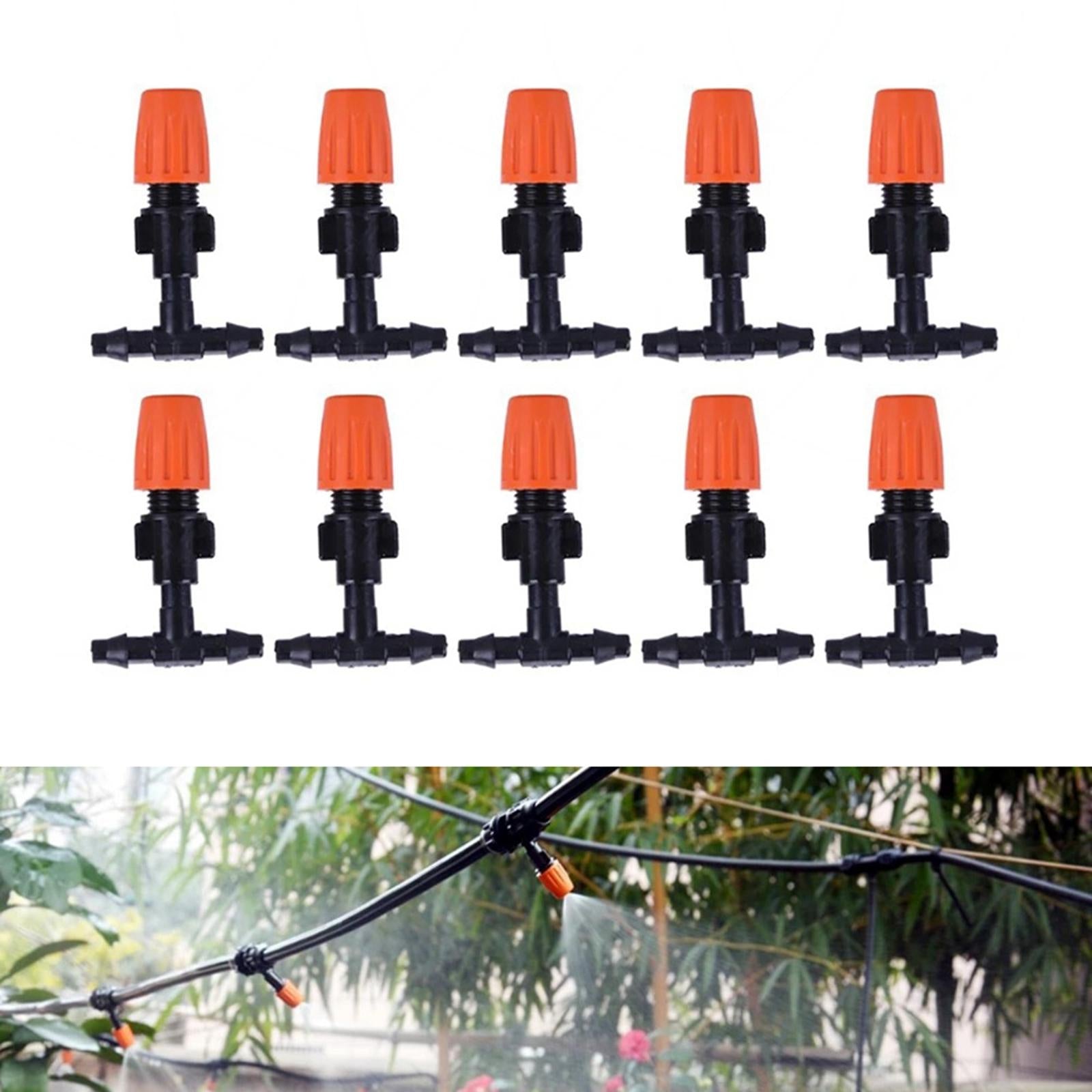 Irrigation Mister Heads Irrigation Misting Drip Nozzle for Greenhouse Sprinkler 10Pcs