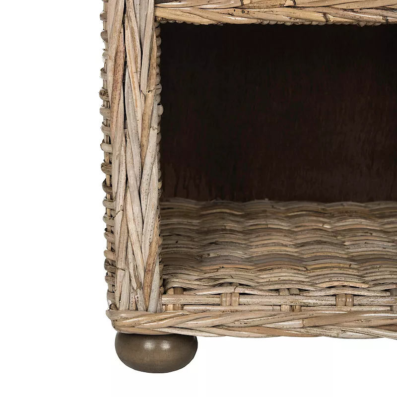 Safavieh Wicker 1-Drawer Nightstand