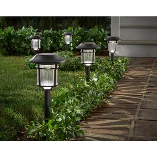 Hampton Bay Bellingrath 10 Lumens Solar Bronze LED Path Light SPP31000112PDQ