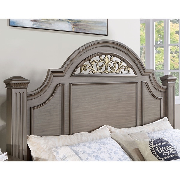 Furniture of America Vame Traditional Grey 3-Piece Bedroom Set - - 36139316