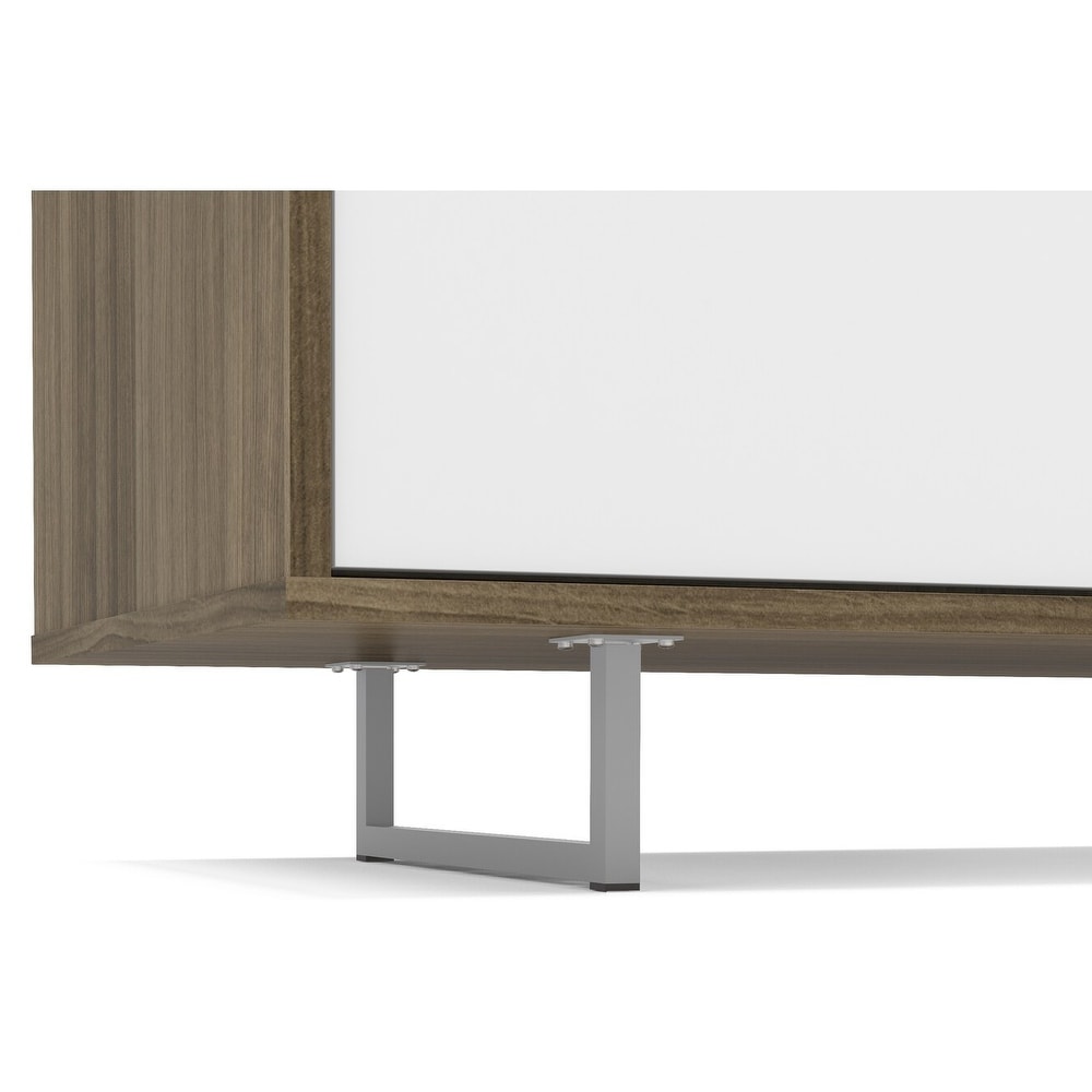 Polifurniture Montana 59 in. Walnut/White Sideboard