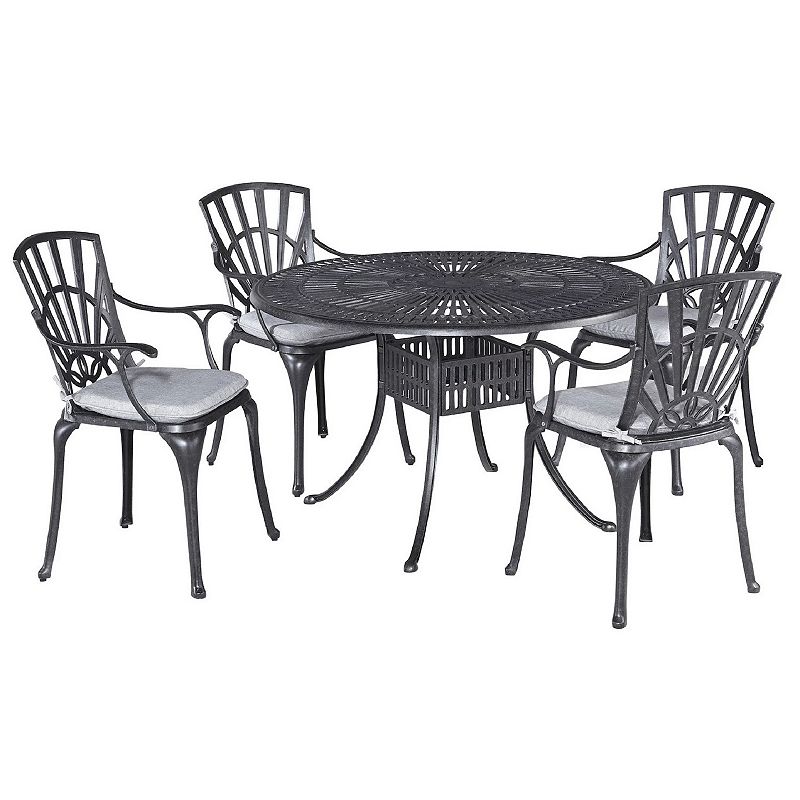 homestyles Weather Resistant Dining Table and Chair 5-piece Set